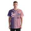 Custom Purple Pink Gradient Fashion Personalized Authentic Baseball Jersey BSBJ01-D0a7a0e