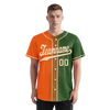 Custom Orange Green Gradient Fashion Personalized Authentic Baseball Jersey BSBJ01-D0a708d