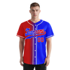 Custom Red Blue Gradient Fashion Personalized Authentic Baseball Jersey BSBJ01-D0a707b