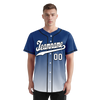 Custom Blue White Fade Fashion Personalized Authentic Baseball Jersey BSBJ01-D0a70db