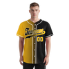 Custom Yellow Black Gradient Fashion Personalized Authentic Baseball Jersey BSBJ01-D0a7a00