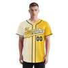 Custom White Yellow Gradient Fashion Personalized Authentic Baseball Jersey BSBJ01-D0a709f