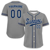 Custom Grey Classic Style Blue Personalized Authentic Baseball Jersey UN002-bd0b00d8-ac