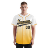 Custom White Yellow Fade Fashion Personalized Authentic Baseball Jersey BSBJ01-D0a70dc