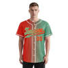 Custom Red Green Gradient Fashion Personalized Authentic Baseball Jersey BSBJ01-D0a7a09