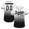 Custom White Black Fade Fashion Personalized Authentic Baseball Jersey UN002-bd0b007b-d