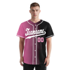 Custom Pink Black Gradient Fashion Personalized Authentic Baseball Jersey BSBJ01-D0a7099