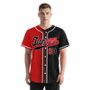 Custom Red Black Gradient Fashion Personalized Authentic Baseball Jersey BSBJ01-D0a707a