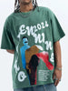 Men's Vintage Graphic Print Oversized T-Shirt by Simply Love