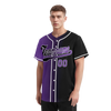 Custom Purple Black Gradient Fashion Personalized Authentic Baseball Jersey BSBJ01-D0a7090