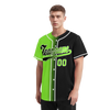 Custom Green Black Gradient Fashion Personalized Authentic Baseball Jersey BSBJ01-D0a709c