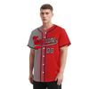 Custom Grey Red Gradient Fashion Personalized Authentic Baseball Jersey BSBJ01-D0a7aad