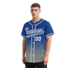 Custom Blue Grey Fade Fashion Personalized Authentic Baseball Jersey BSBJ01-D0a70bf