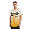 Custom White Yellow Fade Fashion Personalized Authentic Baseball Jersey BSBJ01-D0a70dc