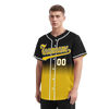 Custom Black Yellow Fade Fashion Personalized Authentic Baseball Jersey BSBJ01-D0a70cc