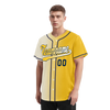 Custom White Yellow Gradient Fashion Personalized Authentic Baseball Jersey BSBJ01-D0a709f