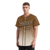 Custom Brown White Fade Fashion Personalized Authentic Baseball Jersey BSBJ01-D0a70fe