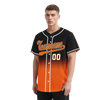 Custom Black Orange Fade Fashion Personalized Authentic Baseball Jersey BSBJ01-D0a70ce