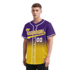 Custom Purple Yellow Fade Fashion Personalized Authentic Baseball Jersey BSBJ01-D0a70cb