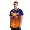 Custom Purple Orange Fade Fashion Personalized Authentic Baseball Jersey BSBJ01-D0a70de