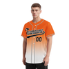 Custom Orange White Fade Fashion Personalized Authentic Baseball Jersey BSBJ01-D0a70dd