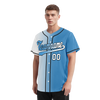 Custom White Blue Gradient Fashion Personalized Authentic Baseball Jersey BSBJ01-D0a7aaa