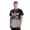 Custom Black Grey Fade Fashion Personalized Authentic Baseball Jersey BSBJ01-D0a70cf