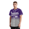 Custom Purple Grey Fade Fashion Personalized Authentic Baseball Jersey BSBJ01-D0a70cd