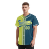 Custom Yellow Green Gradient Fashion Personalized Authentic Baseball Jersey BSBJ01-D0a709d