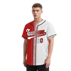 Custom Red White Gradient Fashion Personalized Authentic Baseball Jersey BSBJ01-D0a7aa9