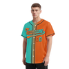 Custom Cyan Orange Gradient Fashion Personalized Authentic Baseball Jersey BSBJ01-D0a7087