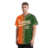 Custom Orange Green Gradient Fashion Personalized Authentic Baseball Jersey BSBJ01-D0a708d