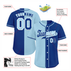 Custom Aqua Blue Gradient Fashion Blue Authentic Baseball Jersey