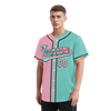 Custom Pink Cyan Gradient Fashion Personalized Authentic Baseball Jersey BSBJ01-D0a708b