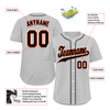 Custom Grey Classic Style Black Personalized Authentic Baseball Jersey BSBJ01-bd0faac