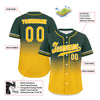 Custom Green Yellow Fade Fashion Personalized Authentic Baseball Jersey UN002-bd0b007b-ab