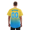 Custom Yellow Blue Fade Fashion Personalized Authentic Baseball Jersey BSBJ01-D0a70fc