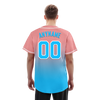 Custom Pink Blue Fade Fashion Personalized Authentic Baseball Jersey BSBJ01-D0a70f8