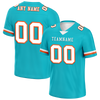 Custom Cyan Classic Style Personalized Authentic Football Jersey FBJ02-bd0a70ba