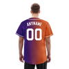 Custom Orange Purple Gradient Fashion Personalized Authentic Baseball Jersey BSBJ01-D0a7a08