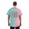 Custom Pink Cyan Gradient Fashion Personalized Authentic Baseball Jersey BSBJ01-D0a708b