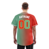 Custom Red Green Gradient Fashion Personalized Authentic Baseball Jersey BSBJ01-D0a7a09