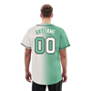 Custom Green White Gradient Fashion Personalized Authentic Baseball Jersey BSBJ01-D0a708a