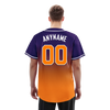 Custom Purple Orange Fade Fashion Personalized Authentic Baseball Jersey BSBJ01-D0a70de