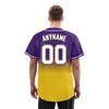 Custom Purple Yellow Fade Fashion Personalized Authentic Baseball Jersey BSBJ01-D0a70cb