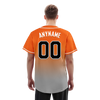 Custom Orange Grey Fade Fashion Personalized Authentic Baseball Jersey BSBJ01-D0a70ec