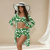 Women's 3-Piece Long Sleeve Swimsuit Set by FitiqueFit