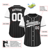 Custom Black White Stripe Fashion Personalized Authentic Baseball Jersey BSBJ01-D017239