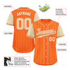 Custom Orange Yellow Stripe Fashion Personalized Authentic Baseball Jersey BSBJ01-D017235