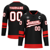 Custom Black Red Personalized Hockey Jersey HCKJ01-D0a700b